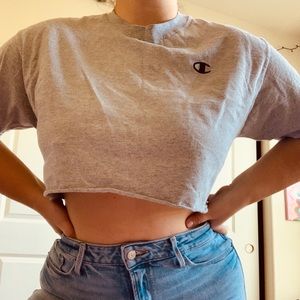 Champion cut crop top